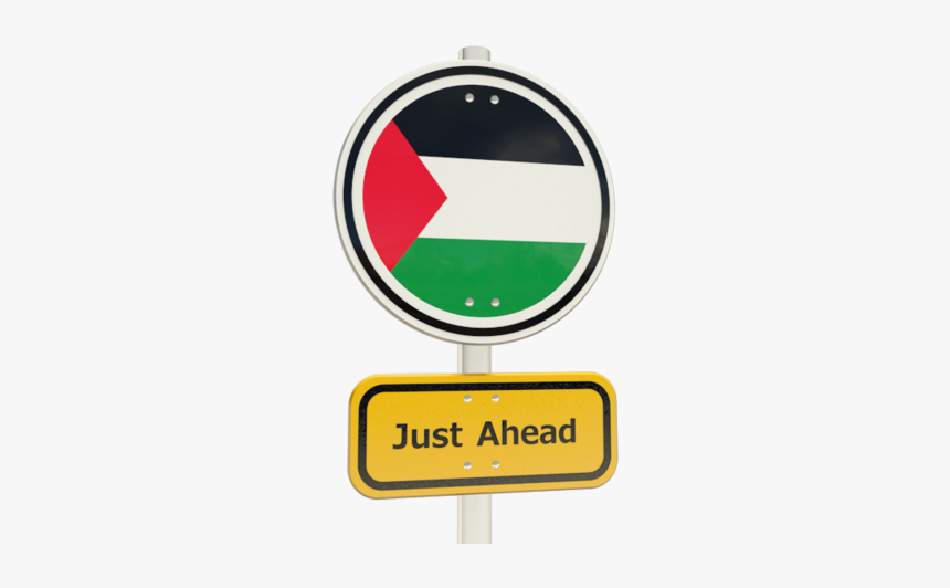 Download Flag Icon Of Palestinian Territories At Png - Traffic Sign, Transparent Png