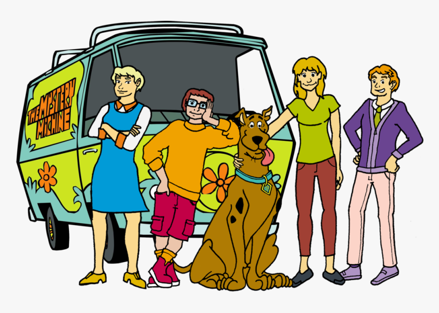 Scooby-doo Rule 63 - Scooby Doo Gang In Mystery Machine, HD Png Download , Transparent Png Image