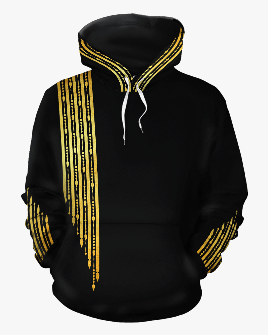 Gold Pattern 1 All-over Hoodie 
 Class - Hoodie, HD Png Download