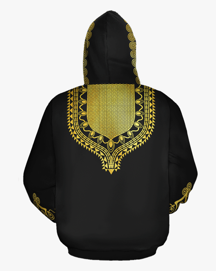 Gold Pattern Dashiki All-over Hoodie 
 Class - Hoodie, HD Png Download