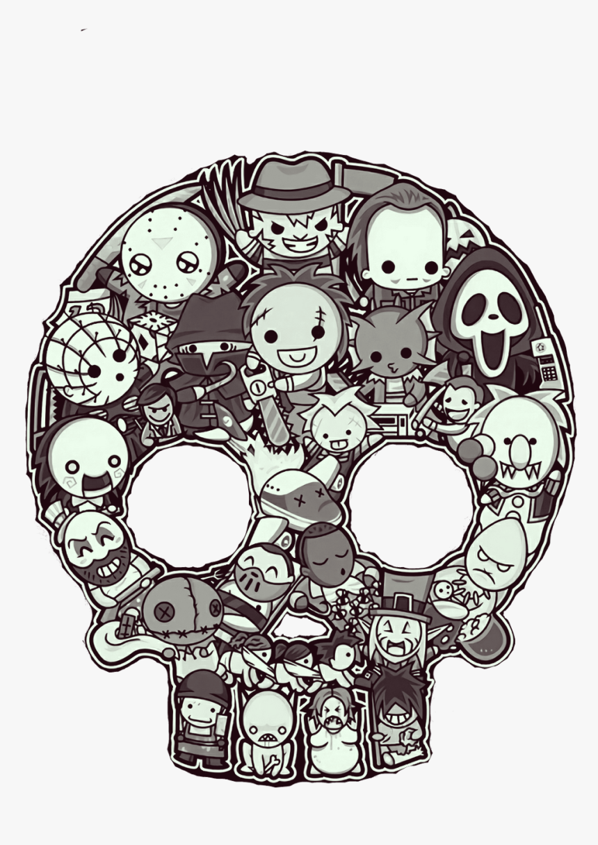 Pinhead Drawing Skull - Horror, HD Png Download