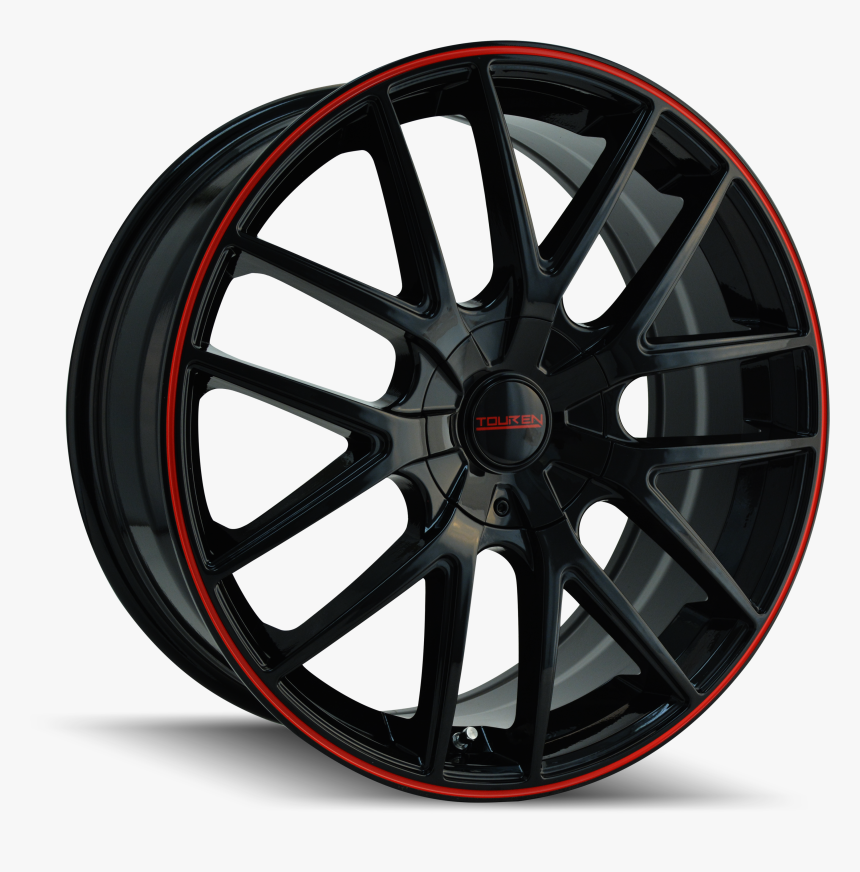Black And Red Alloy Wheels, HD Png Download