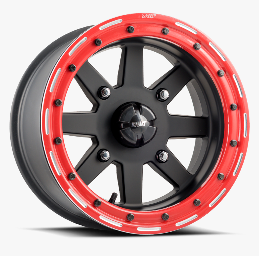 Starfighter Dwt Douglas Wheel Sxs Utv Matte Black 14 - Green Beadlock Truck Wheels, HD Png Download