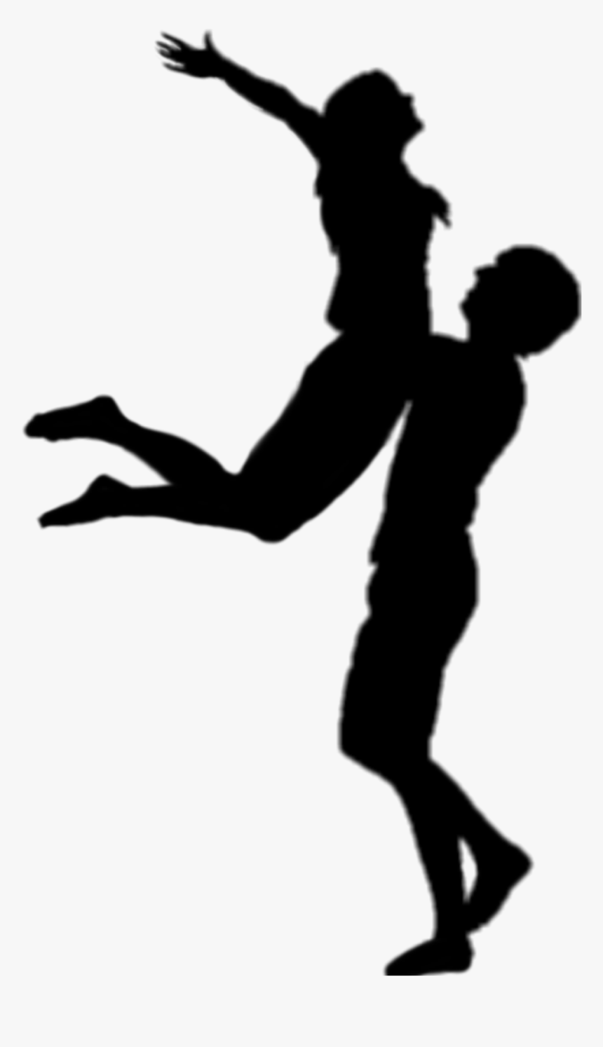 #couple #joy #dance - Ballerina Dance Couple Silhouette, HD Png Download