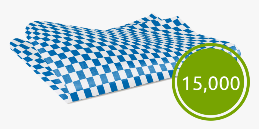 Papel Grado Alimenticio Con Cuadros Azules Paquete - Wrapping Paper, HD Png Download