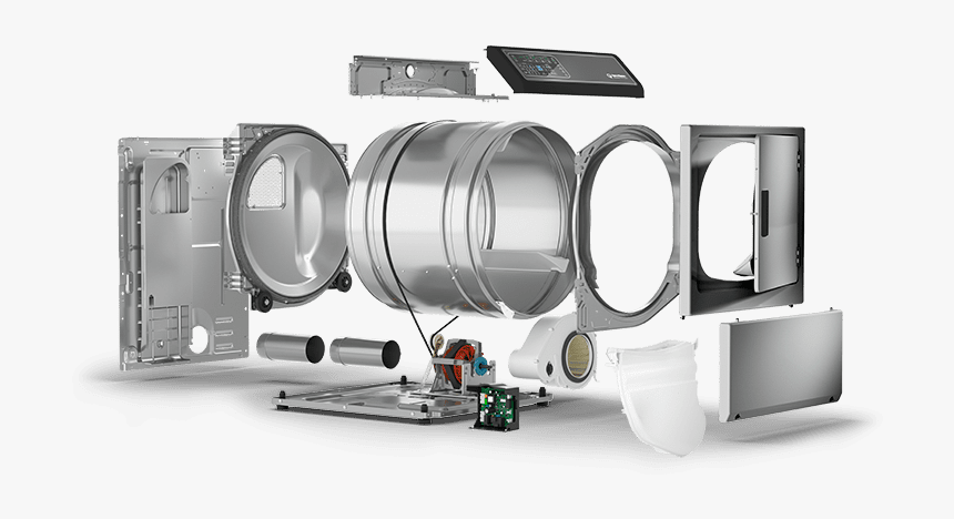 Speedqueen Dryer Diagram With Rear Venting, HD Png Download