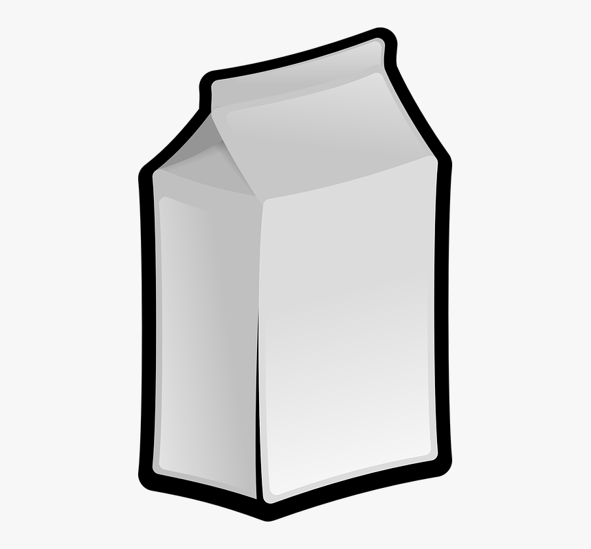 La Leche, Cartón, Blanco, Cuadro, Beber, Vitamina - Milk Box, HD Png Download