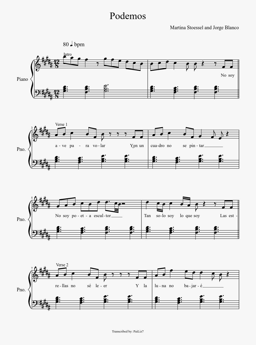 Xanny Piano Sheet Music, HD Png Download