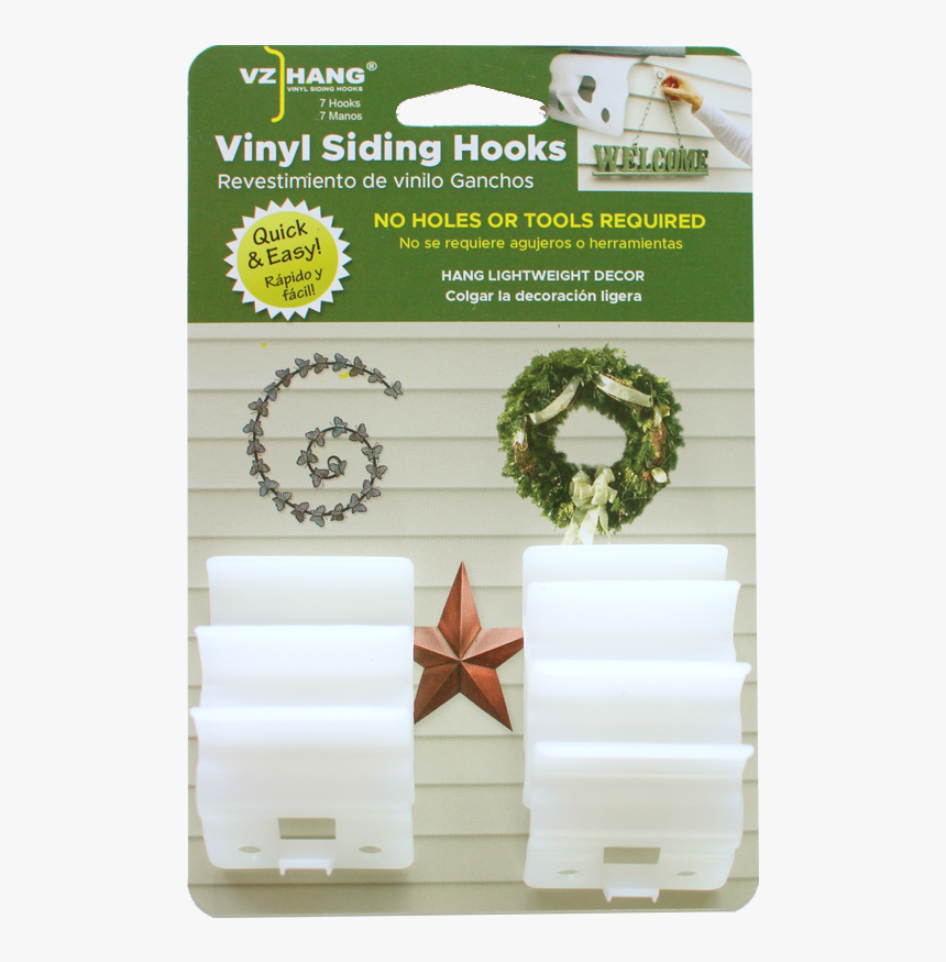 Vz Hang Vinyl Siding Hooks 7 Pack - Hook, HD Png Download