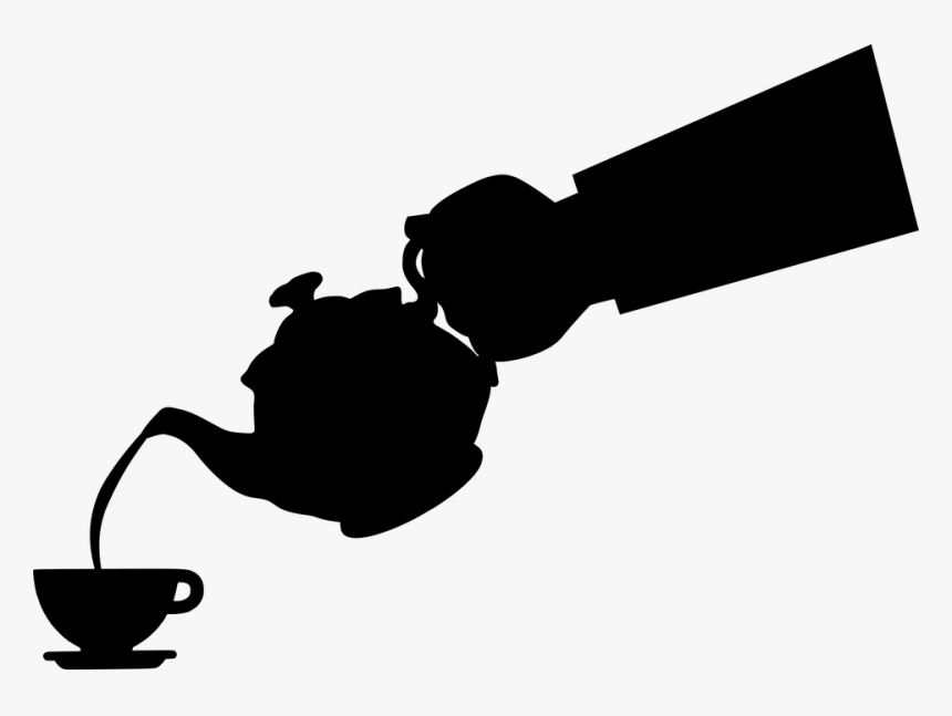Teapot, Tea, Pouring, Silhouette, Hand, Hot, Boiling - Pouring Tea Png, Transparent Png