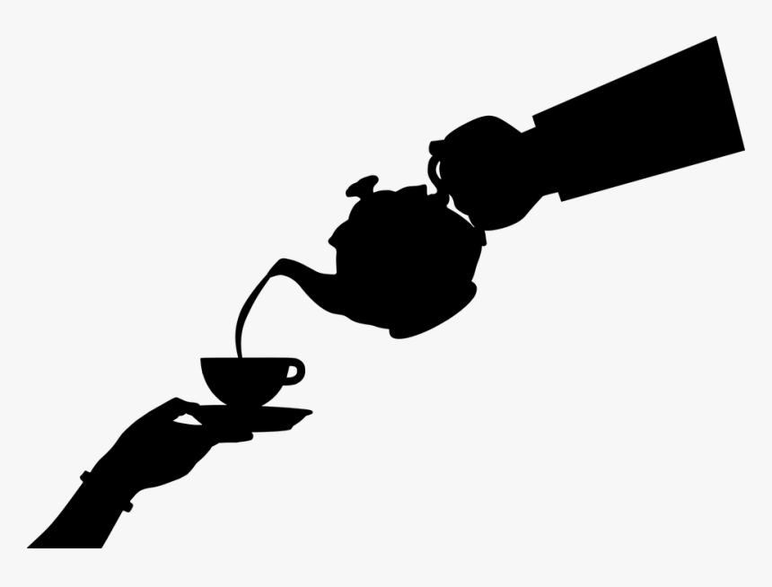 Teapot, Tea, Pouring, Silhouette, Hand, Hot, Boiling - Pouring Tea Png, Transparent Png