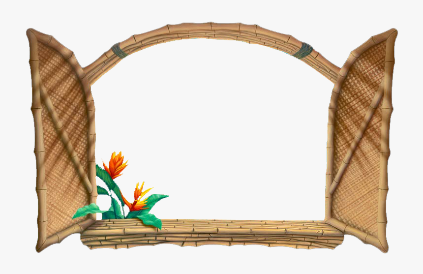Window Picture Frames 1 Of 1 Pages - Background Beach In The Window, HD Png Download