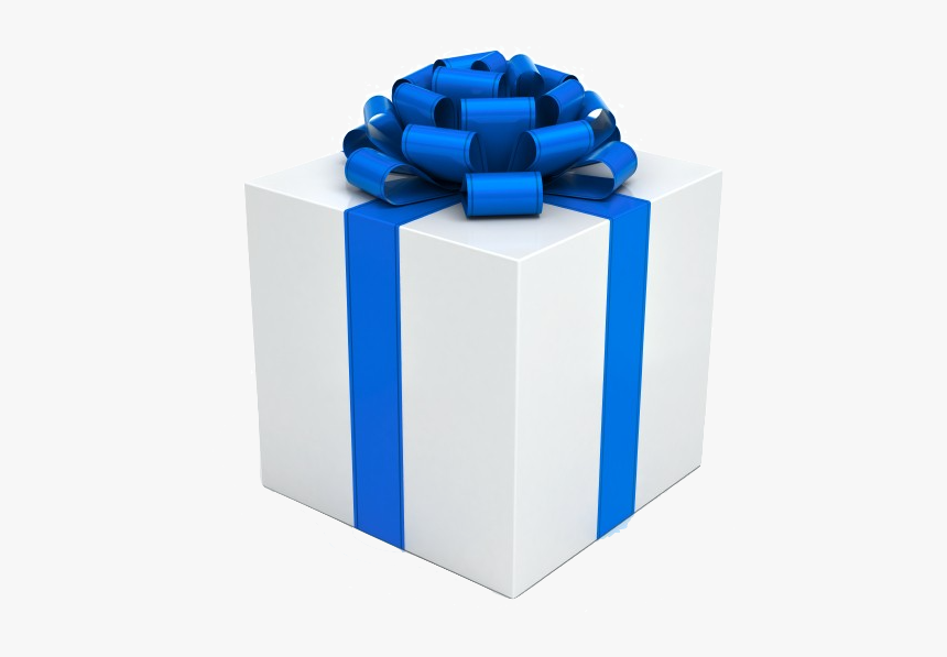 Transparent Background Blue Gift Png, Png Download