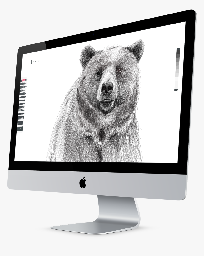 Sketch App Imac Mockup, HD Png Download