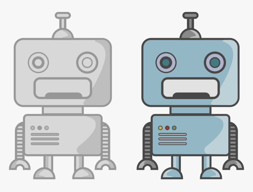 Robot Sketch, HD Png Download
