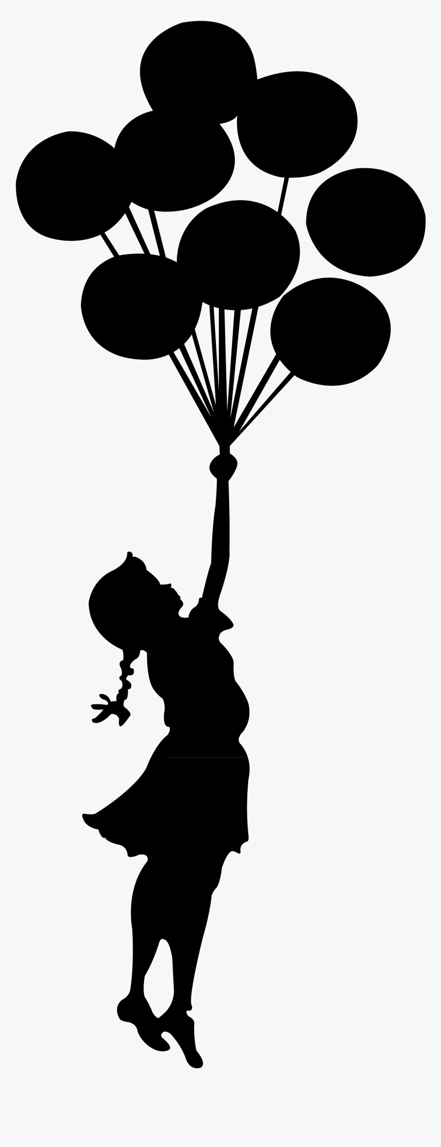Girl Holding At Getdrawings - Petite Fille Avec Ballon, HD Png Download