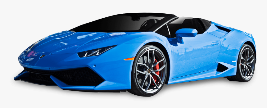 Lamborghini Huracan Blue Convertible, HD Png Download