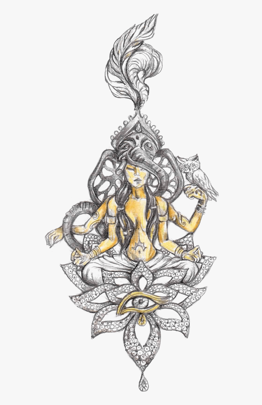 Sketched Pendant Inspired From Indian Culture 
 Class - 3d Jewellery Sketch Design, HD Png Download
