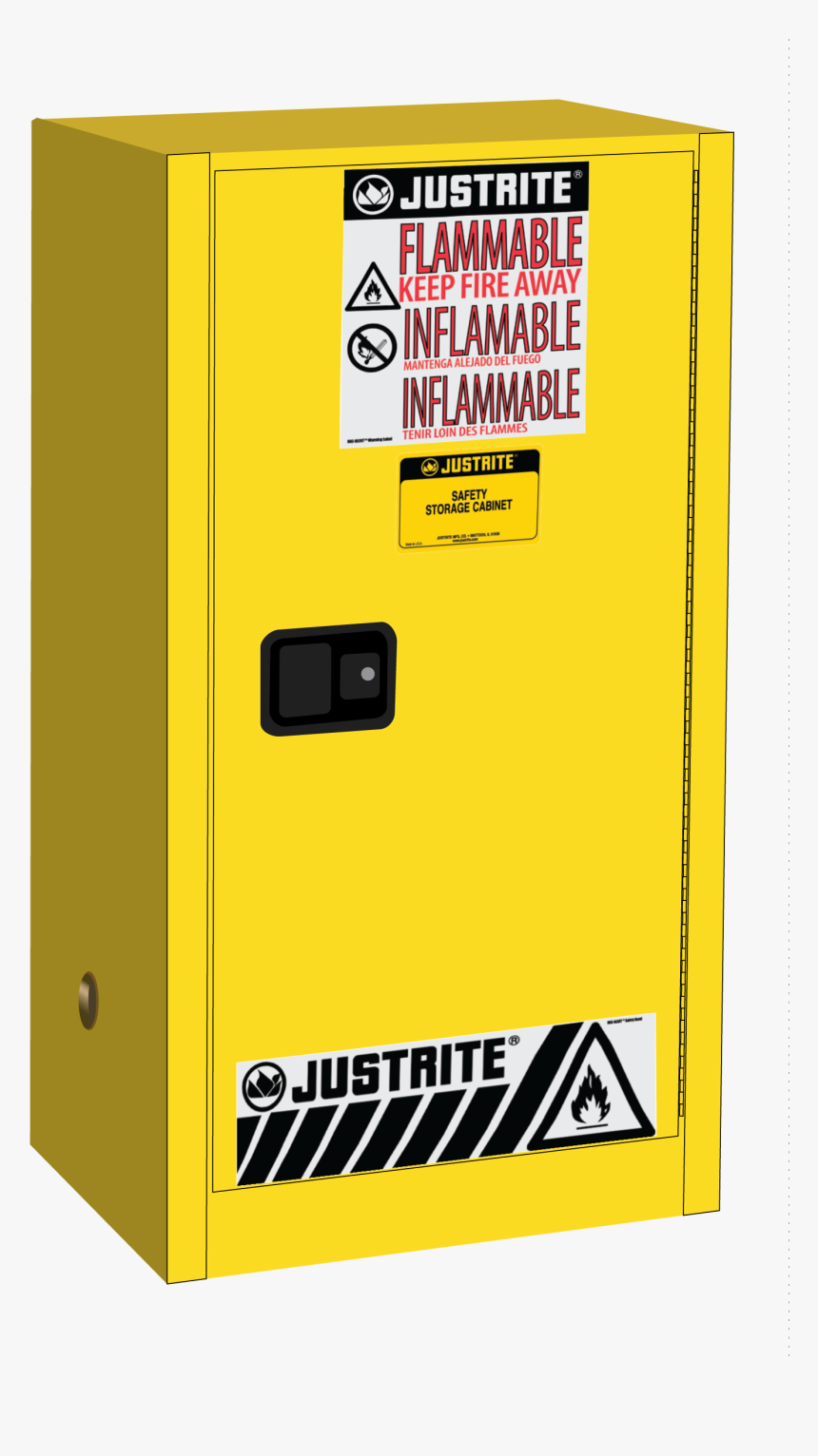 Pouring Beaker Yellow Png - Flammable Cabinet Transparent, Png Download