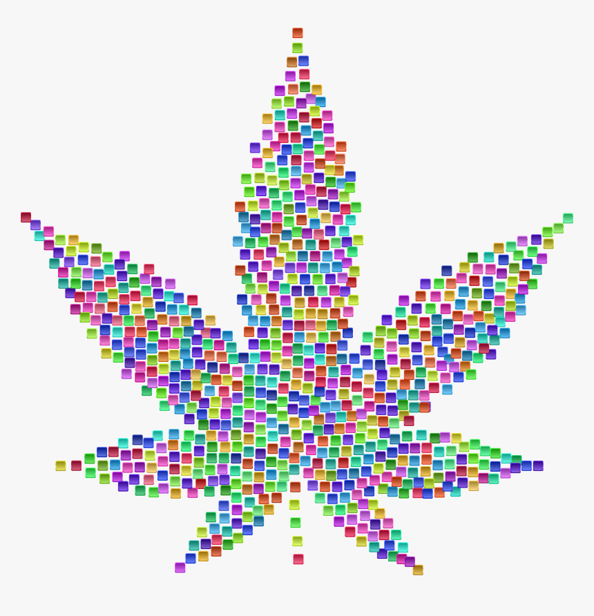 Marijuana Leaf Tiles Clip Arts - Marijuana Leaf Png Vector, Transparent Png