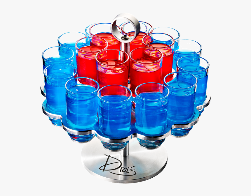 Drinique 18 Shot Revolver With Custom Logo - Shot Glasses Tiered Stand, HD Png Download