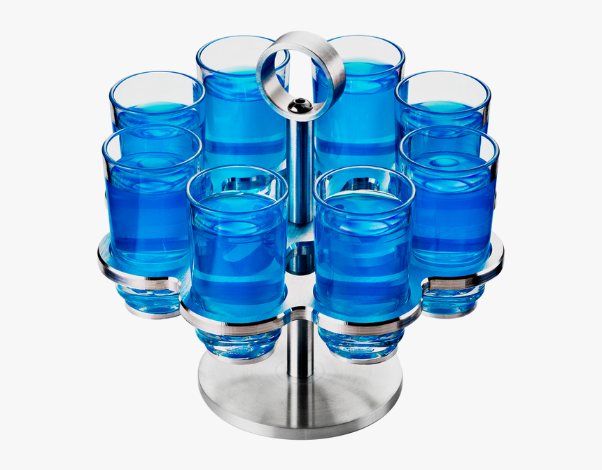 Drinique 8 Shot Revolver With Elite Shot Glasses - Tray Of Shots Png, Transparent Png