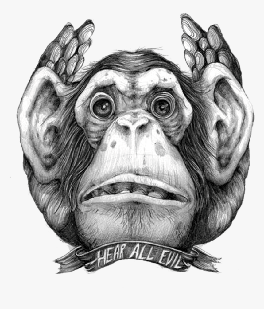 Transparent Lowrider Clipart - Three Wise Monkeys Drawing, HD Png Download