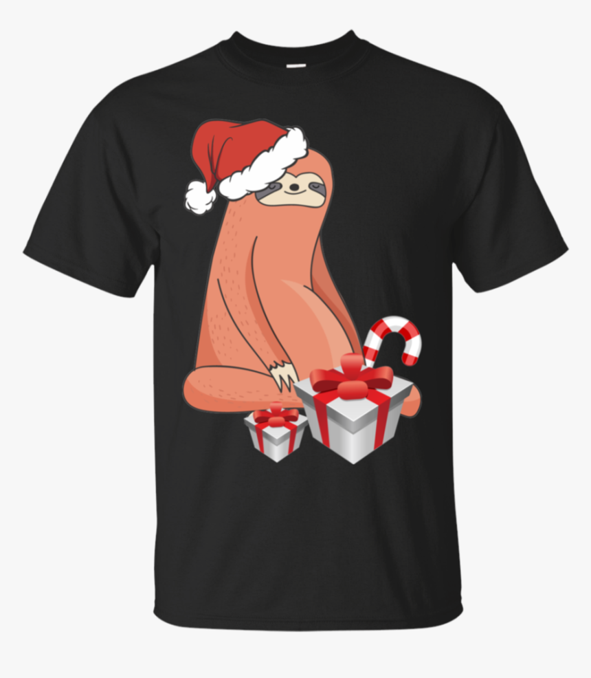 Womens Cute Sloth In Santa Hat Christmas Cartoon Funny - Legends Are Born In October 14, HD Png Download