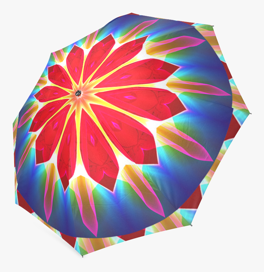 Blue Ice Flowers Red Abstract Petals Zen - Hot Air Balloon, HD Png Download