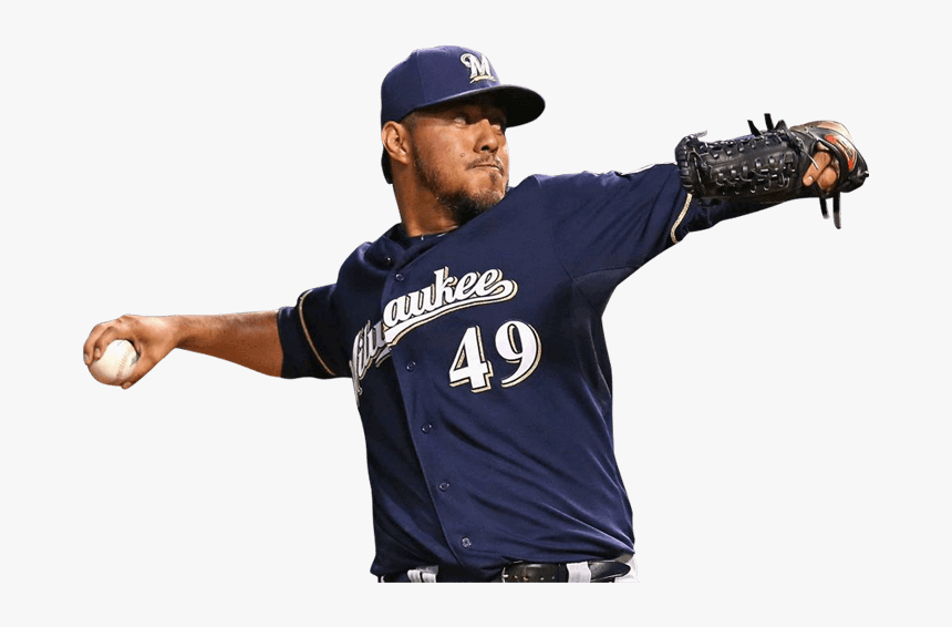 Clip Art Hispanic Baseball Player - Milwaukee Brewers Player Png, Transparent Png
