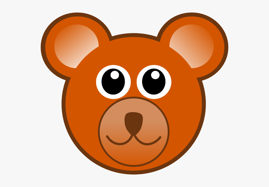 Clip Art At Clker - Bear Face Clipart, HD Png Download