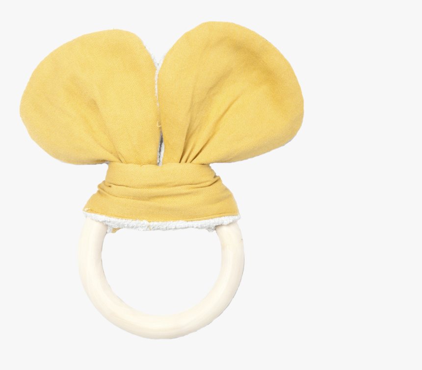 Fabelab Animal Teether With Mustard Bear Ears - Wood, HD Png Download