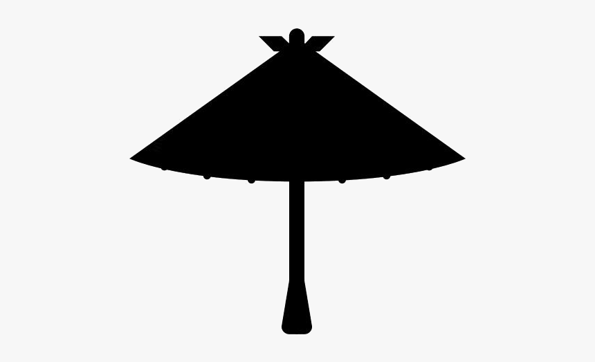 Transparent Japanese Umbrella Silhouette, Japanese - Illustration, HD Png Download