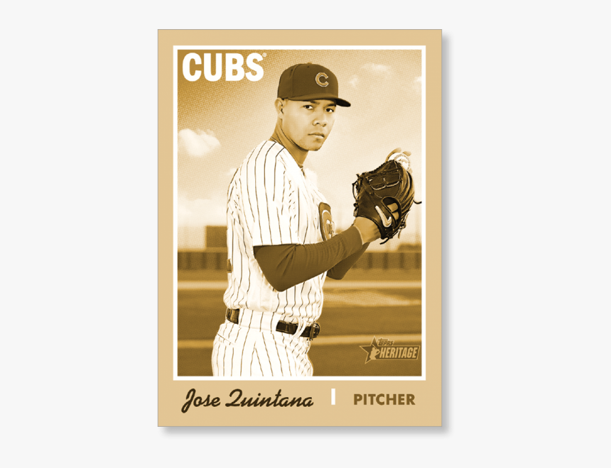 Jose Quintana 2019 Heritage Baseball Base Poster Gold - College Baseball, HD Png Download