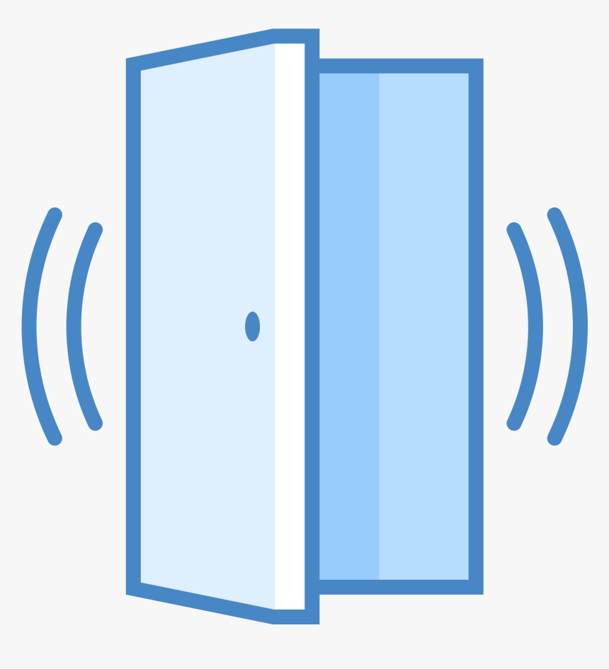 Curvy Line Png - Door Alarm System Icon, Transparent Png