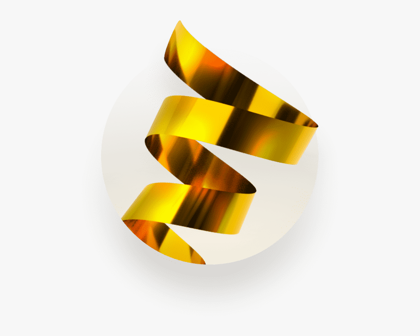 Gold 3d Confetti Spiral Kit - Bangle, HD Png Download