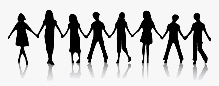 Holding-hands - Silhouette People Holding Hands, HD Png Download
