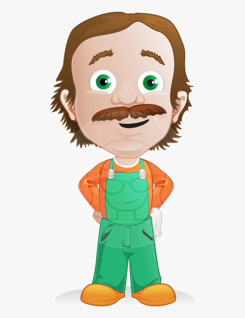 Man Professional Character Marcelino - Professional Cartoon Man, HD Png Download