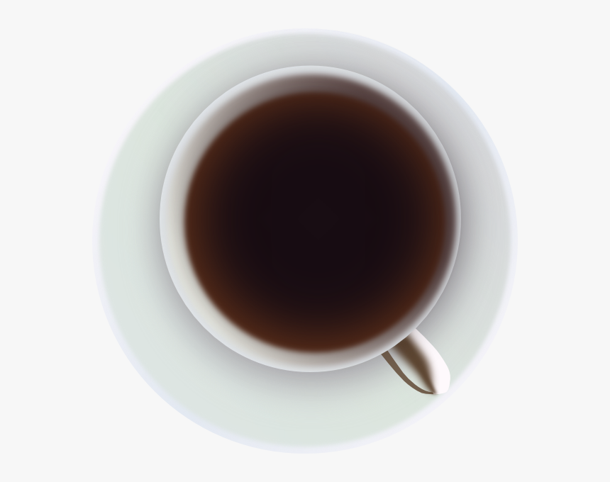 Coffee Cup From Top Svg Clip Arts - Coffee Cup Top View, HD Png Download