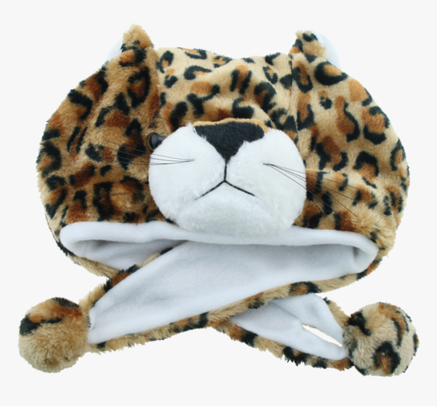 Animal Hat In Leopard - Stuffed Toy, HD Png Download