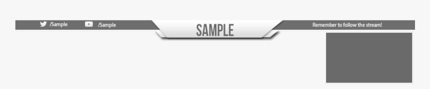 Black And White Stream Overlay, HD Png Download