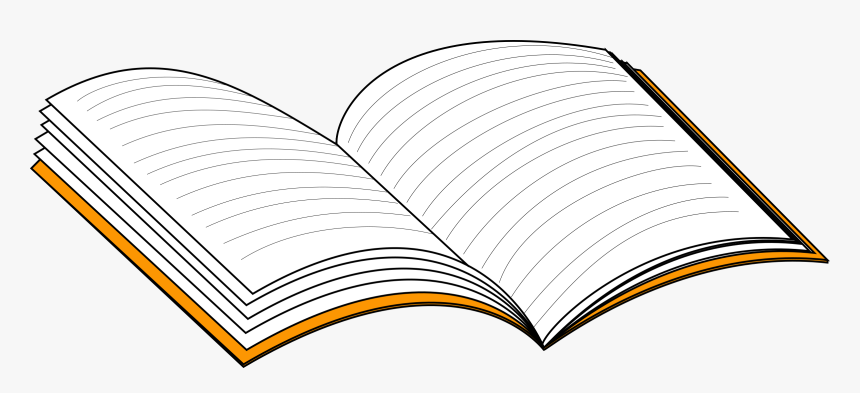 Open Notepad Clip Arts - Open Notebook Clip Art, HD Png Download