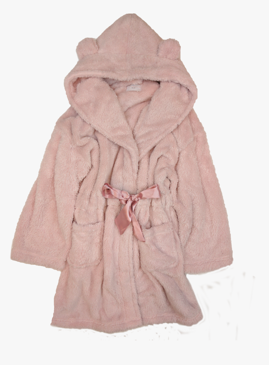 Sherpa Teddy Bear Robe In Light Pink - Woolen, HD Png Download ...