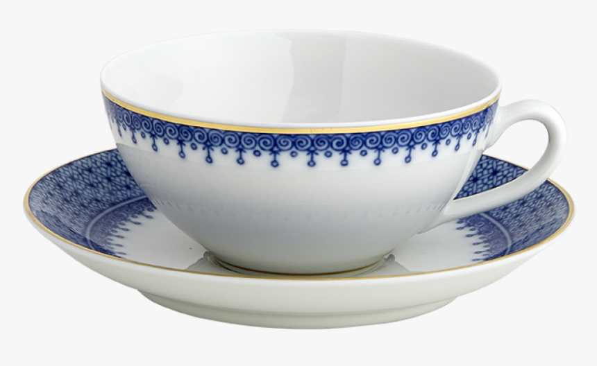 Blue Lace Coup Cup & Saucer,single - Cup, HD Png Download