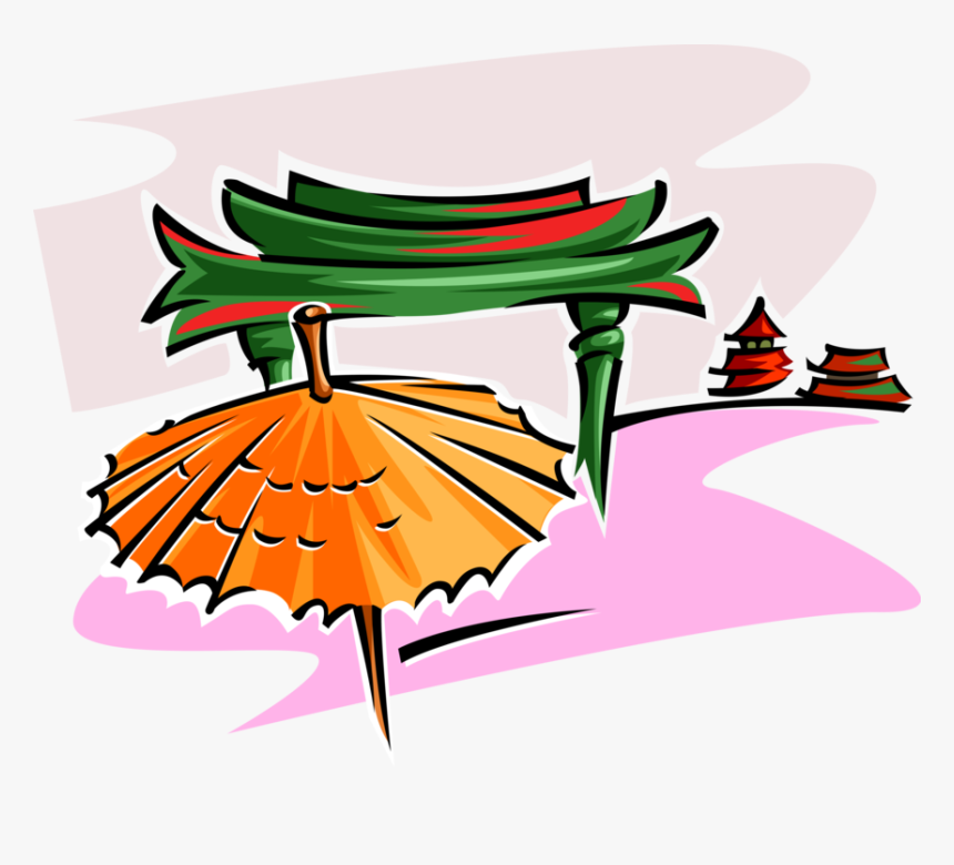 Vector Illustration Of Japanese Traditional Shinto, HD Png Download