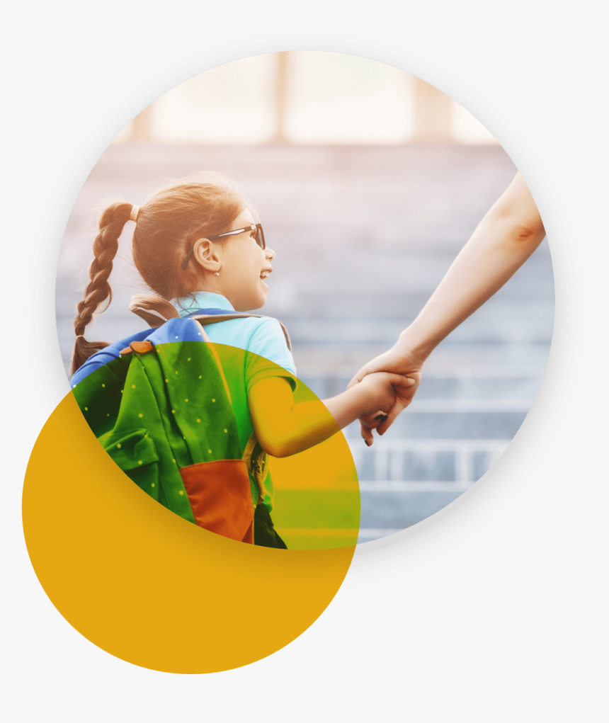 Child Happily Looking At The Person Holding Her Hand - Trastorno De Relación Social Desinhibida, HD Png Download
