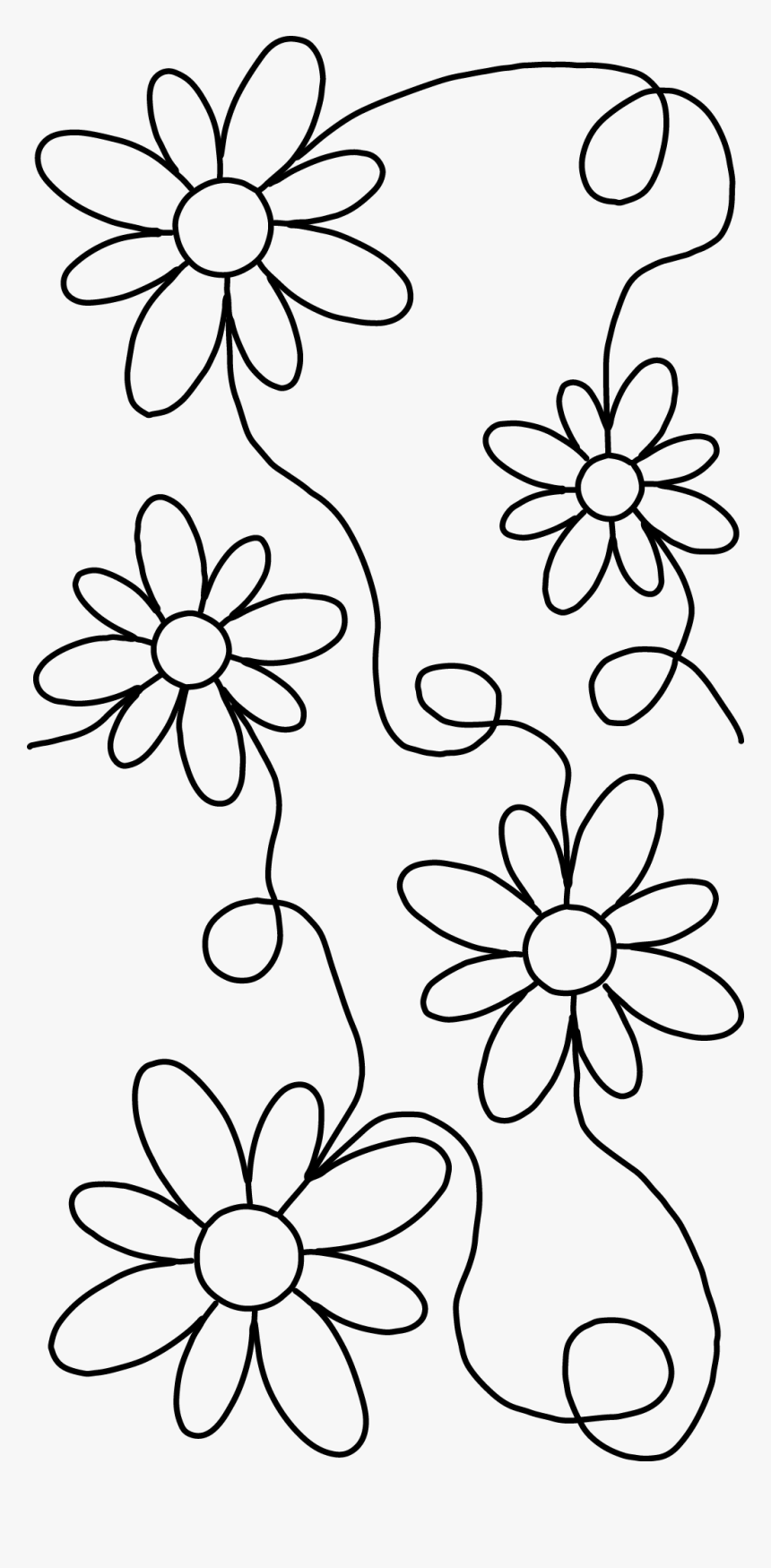 Dibujo Flores Png - Embroidery Machine Edge To Edge Quilting Designs, Transparent Png