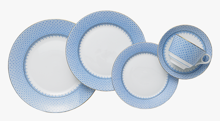 Cornflower Lace 5pc Place Setting - Mottahedeh Cornflower Lace, HD Png Download