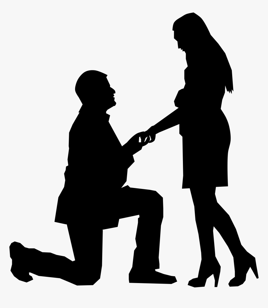 Black And White Love Clipart, HD Png Download