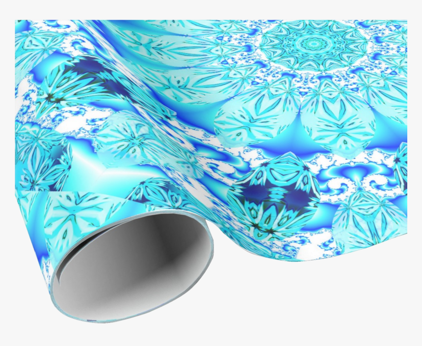 Aqua Lace Mandala, Delicate, Abstract Blue - Fractal Art, HD Png Download